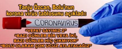 Tanju �zcan, Bolu\'nun korona vir�s tablosunu a��klad�: