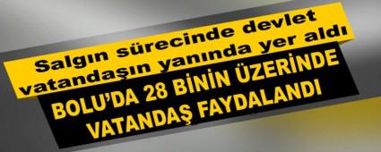 BOLU\'DA 28 B�N�N �ZER�NDE VATANDA� FAYDALANDI
