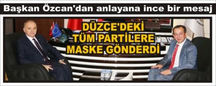 Ba�kan �zcan\'dan anlayana ince bir mesaj