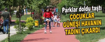 Parklar doldu ta�t�