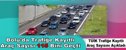 Bolu\'da Trafi�e Kay�tl� Ara� Say�s� 115 Bini Ge�ti