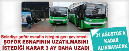 Belediye �of�r esnaf�n iste�ini geri �evirmedi