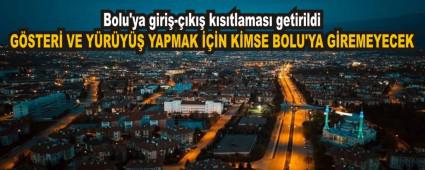 Bolu\'ya giri�-��k�� k�s�tlamas� getirildi
