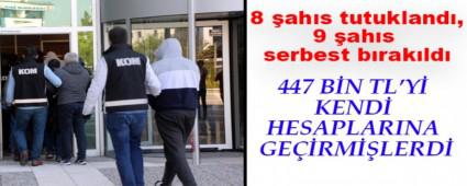 447 B�N TL\'Y� KEND� HESAPLARINA GE��RM��LERD�