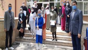 Maske Diken Kursiyerlere Te�ekk�r Belgesi Verildi