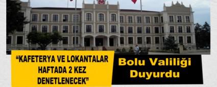 �KAFETERYA VE LOKANTALAR HAFTADA 2 KEZ DENETLENECEK�