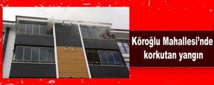 K�ro�lu Mahallesi\'nde korkutan yang�n