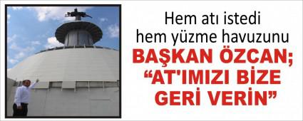 Hem at� istedi hem y�zme havuzunu