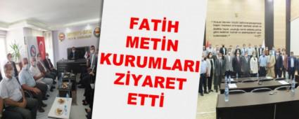 FAT�H MET�N KURUMLARI Z�YARET ETT�