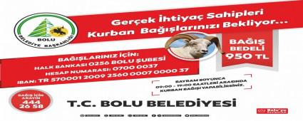 Bolu Belediyesi kurban ba���lar�n�z� bekliyor