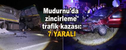 Mudurnu\'da zincirleme trafik kazas�: 7 YARALI