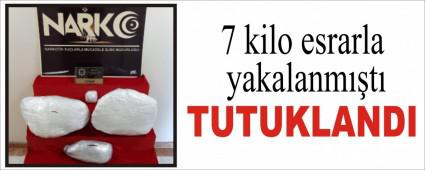 7 kilo esrarla yakalanm��t�  TUTUKLANDI   