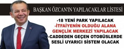 BA�KAN �ZCAN\'IN YAPILACAKLAR L�STES�