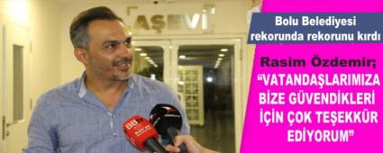 Bolu Belediyesi rekorunda rekorunu k�rd�