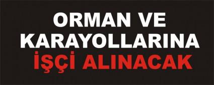 ORMAN VE KARAYOLLARINA ���� ALINACAK