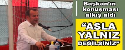 Ba�kan\'�n konu�mas� alk�� ald�