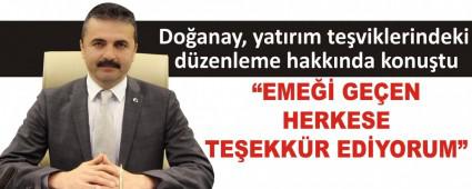 Do�anay, yat�r�m te�viklerindeki d�zenleme hakk�nda konu�tu