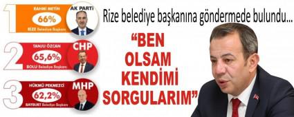 Rize belediye ba�kan�na g�ndermede bulundu�