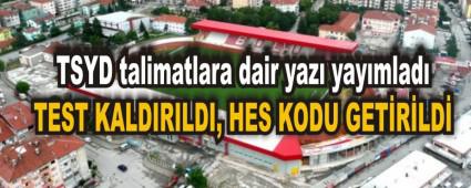 TEST KALDIRILDI, HES KODU GET�R�LD�