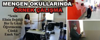 MENGEN OKULLARINDA �RNEK �ALI�MA