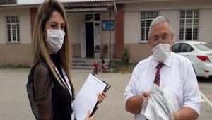 Bolu Belediyesi okullar�n maske ihtiyac�n� kar��l�yor