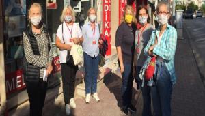 CHP KADIN KOLLARI ESNAFI Z�YARET ETT�