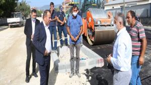 BA�KAN �ZCAN ASFALT �ALI�MALARINI YER�NDE �NCELED�