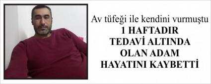 Av t�fe�i ile kendini vurmu�tu