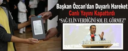 Ba�kan �zcan\'dan Duyarl� Hareket