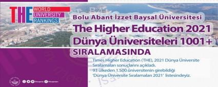 BA�B�, �THE 2021\' D�nyan�n En �yi �niversiteleri Aras�nda