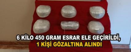6 K�LO 450 GRAM ESRAR ELE GE��R�LD�, 1 K��� G�ZALTINA ALINDI