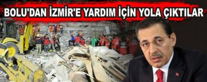 BOLU\'DAN �ZM�R\'E YARDIM ���N YOLA �IKTILAR
