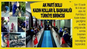 AK PART� BOLU KADIN KOLLARI �L BA�KANLI�I T�RK�YE B�R�NC�S�