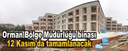 Orman B�lge M�d�rl��� binas� 12 Kas�m\'da tamamlanacak
