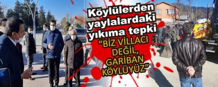 K�yl�lerden yaylalardaki y�k�ma tepki