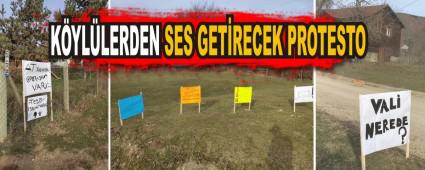 K�YL�LERDEN SES GET�RECEK PROTESTO