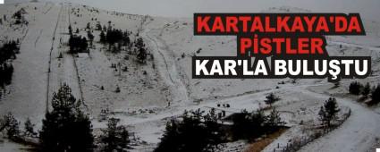 KARTALKAYA\'DA P�STLER KAR\'LA BULU�TU
