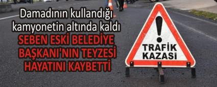 Damad�n�n kulland��� kamyonetin alt�nda kald�