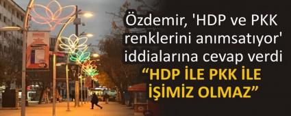 �zdemir, �HDP ve PKK renklerini an�msat�yor\' iddialar�na cevap verdi
