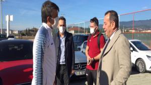 Ba�kan �zcan, Bolusporlu futbolculara moral a��lad�