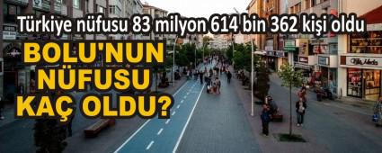 BOLU\'NUN N�FUSU KA� OLDU?