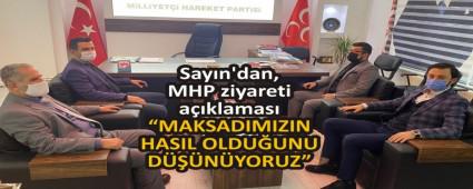 Say�n\'dan, MHP ziyareti a��klamas�