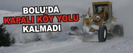 BOLU\'DA KAPALI K�Y YOLU KALMADI  