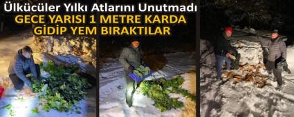 GECE YARISI 1 METRE KARDA G�D�P YEM BIRAKTILAR