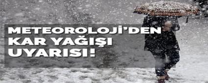 METEOROLOJ�\'DEN BOLU ���N KUVVETL� KAR YA�I�I UYARISI!
