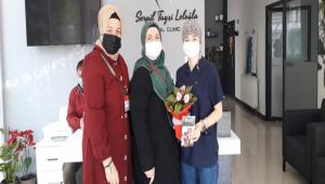 YEN�DEN REFAH PART�L� KADINLAR SA�LIK �ALI�ANLARINI Z�YARET ETT�