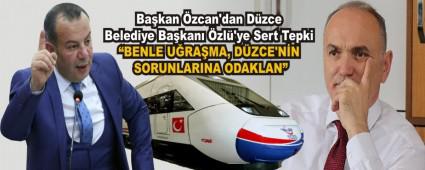 Ba�kan �zcan\'dan D�zce Belediye Ba�kan� �zl�\'ye Sert Tepki