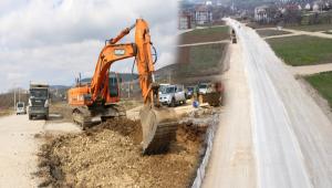 8. CADDE\'DE YOL GEN��LETME �ALI�MALARI TAMAMLANDI