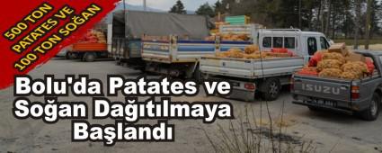 Bolu\'da Patates ve So�an Da��t�lmaya Ba�land�