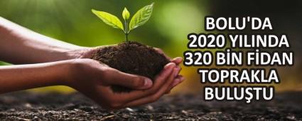 BOLU\'DA 2020 YILINDA 320 B�N F�DAN TOPRAKLA BULU�TU